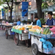Fruit carts.